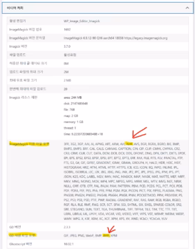 워드프레스 사이트 건강 화면에서 avif 지원 확인하기